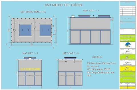 Mẫu bản vẽ thiết bị tách dầu mỡ tự động cho các dự án Khách sạn cao cấp