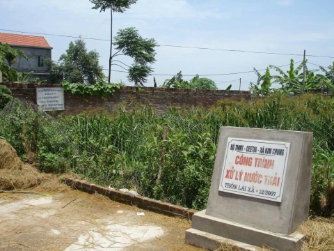 Ứng dụng bể tự hoại cải tiến và bãi lọc ngầm trồng cây trong xử lý nước thải tại cơ sở kinh doanh xăng dầu