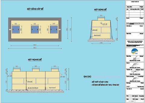 Thiết kế bể tách mỡ lớn hơn 2 m3 có những lưu ý gì đặc biệt?