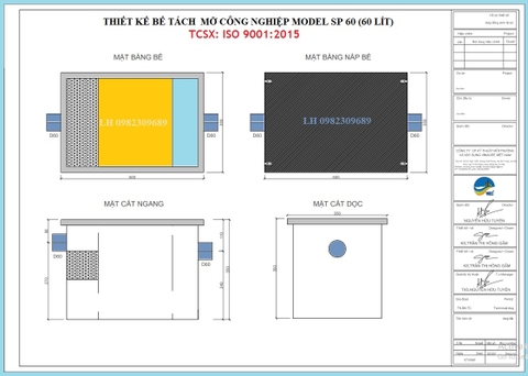 Thiết kế và hướng dẫn lắp đặt bể tách mỡ thông minh cho nhà hàng, quán ăn nhanh