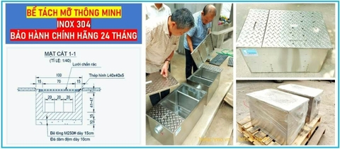 Top 10 mẫu bể tách mỡ công nghiệp giá tốt năm 2023 được sử dụng nhiều cho dụ án