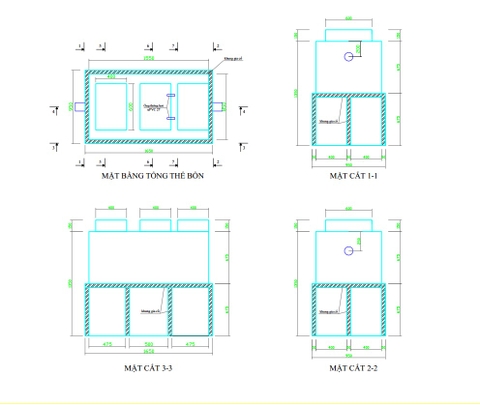 Phương pháp tính toán thiết kế và lựa chọn dung tích bể tách mỡ