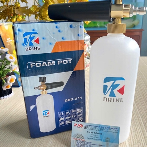 BÌNH PHUN BỌT TUYẾT 1L ORING ORG-011 DÙNG CHO MÁY RỬA XE CAO ÁP