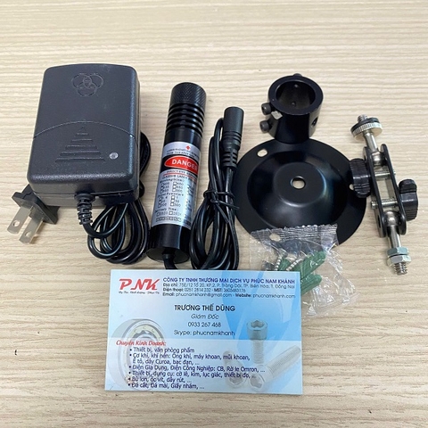 BỘ ĐÈN LASER PHI 22MM 5V 150MW GỒM ĐÈN LASER NGUỒN ĐIỆN CHÂN ĐẾ CỐ ĐỊNH