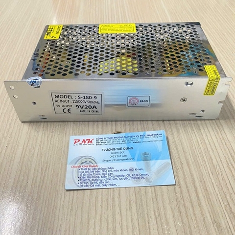 BỘ NGUỒN TỔ ONG 9V 20A S-180-9 110/220V