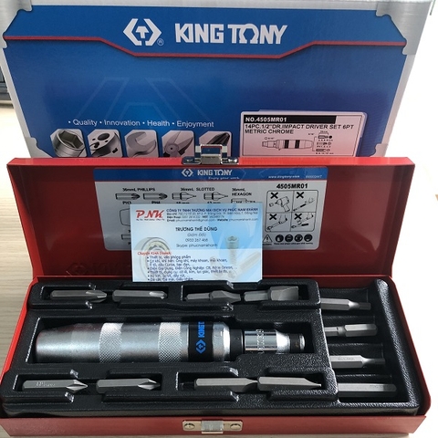 BỘ VÍT ĐÓNG KINGTONY 4505MR01 14 CHI TIẾT