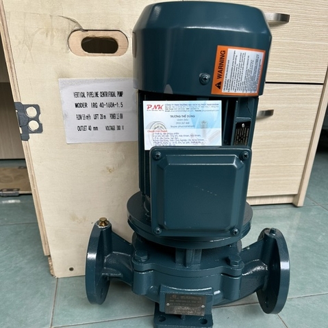 BƠM TRỤC ĐỨNG OUKELO IRG40-160A-1.5 380V 2HP 1.5KW DN40 PN10
