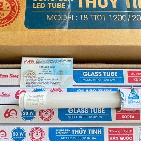 BÓNG ĐÈN LED TUBE RẠNG ĐÔNG T8 TT01 120/20W TRẮNG