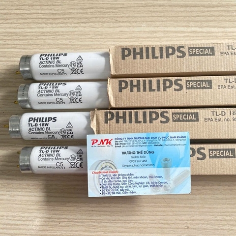 BÓNG ĐÈN THU HÚT CÔN TRÙNG PHILIPS 18W ACTINIC BL TL-D 18W 60CM