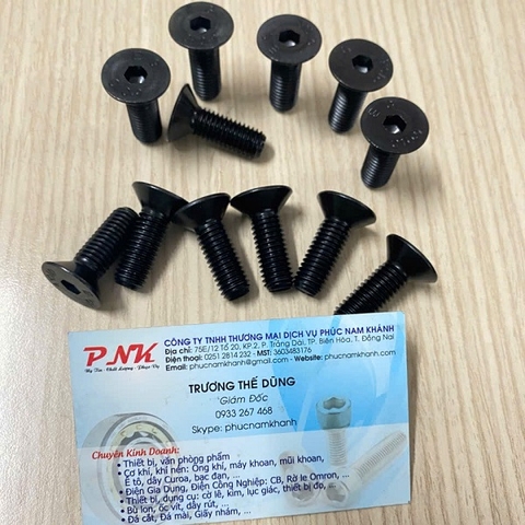 BÙ LON LỤC GIÁC CHÌM ĐẦU CÔN THÉP M10x30MM