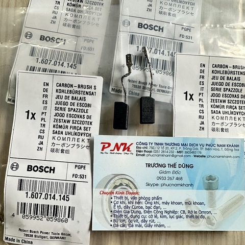 CHỔI THAN BOSCH 1607014145 E79 2 CÁI/BỘ