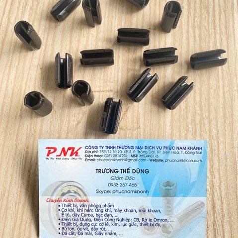 CHỐT ỐNG THÉP ĐEN 65MN DIN1481 D10x20MM