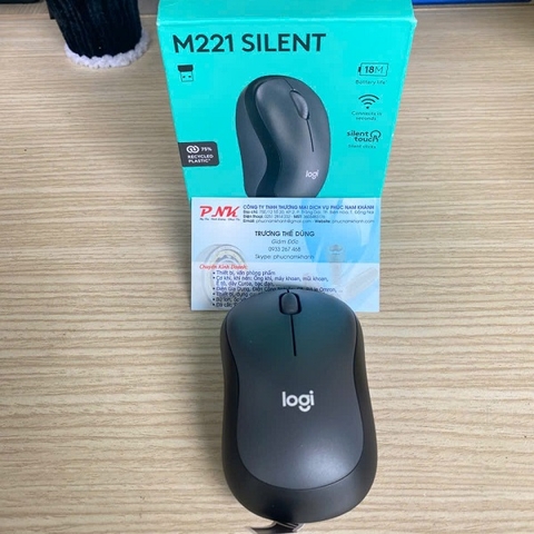 CHUỘT KHÔNG DÂY LOGITECH M221 SILENT