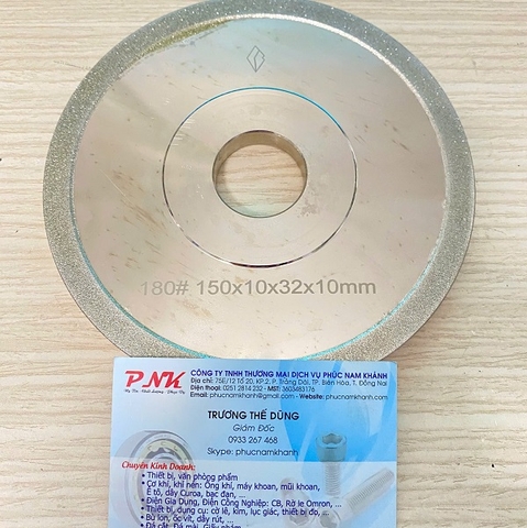 ĐÁ MÀI KIM CƯƠNG 150MM CỐT 32MM #180