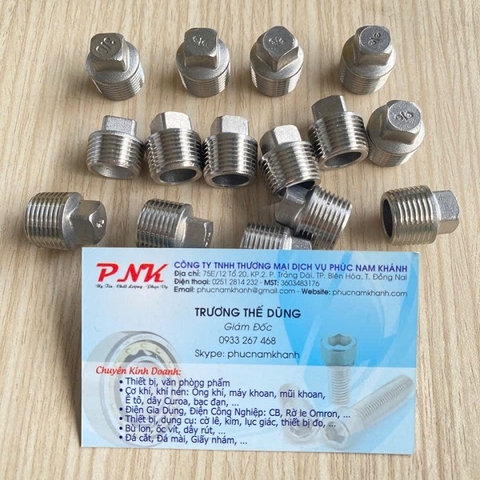 ĐẦU BỊT INOX REN NGOÀI 17