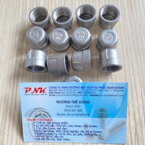 ĐẦU BỊT INOX REN TRONG 17