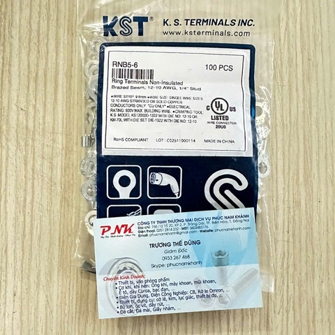 ĐẦU COSSE TRÒN TRẦN 4-6MM2 KST RNB5-6