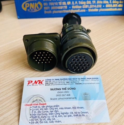 ĐẦU NỐI DÂY ĐIỆN 24 CHÂN DÙNG TRONG CÔNG NGHIỆP MS3106A-24-28S + MS3102A-24-28P