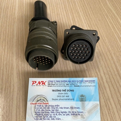 ĐẦU NỐI DÂY ĐIỆN 24 CHÂN DÙNG TRONG CÔNG NGHIỆP MS3106A-24-28P + MS3102A-24-28S