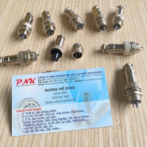 ĐẦU NỐI JACK GX12-3P M12 (ĐỰC + CÁI)