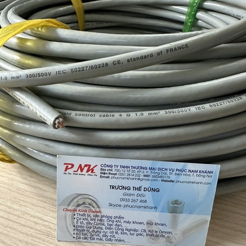 DÂY CÁP ĐIỀU KHIỂN 4x1.0MM2 CÓ LƯỚI CHỐNG NHIỄU IMATEK