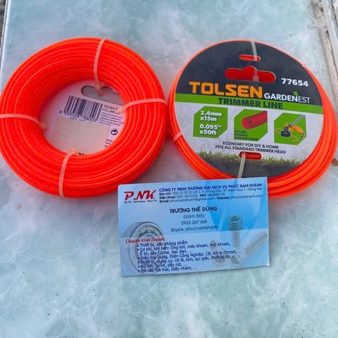 DÂY CƯỚC CẮT CỎ TOLSEN 2.4MM (CUỘN = 15M)