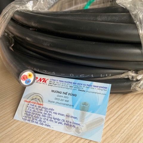 DÂY CÁP ĐIỆN CVV 3x4MM2 CAIDIVI