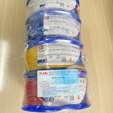 DÂY ĐIỆN LION VCM 1.0MM (100M/CUỘN)