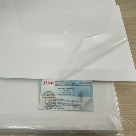 DECAL IN TRẮNG TRONG KHỔ A4 (100 TỜ/XẤP)