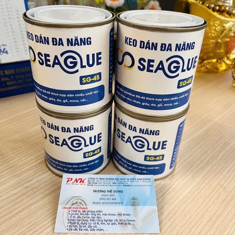 KEO DÁN NHỰA SEAGLUE SG-45 TRONG SUỐT 300G/HỘP