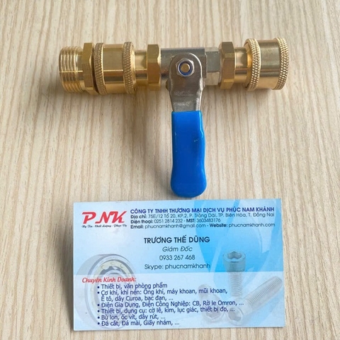 VAN KHÓA THANH ĐIỀU HÒA THAU REN 21