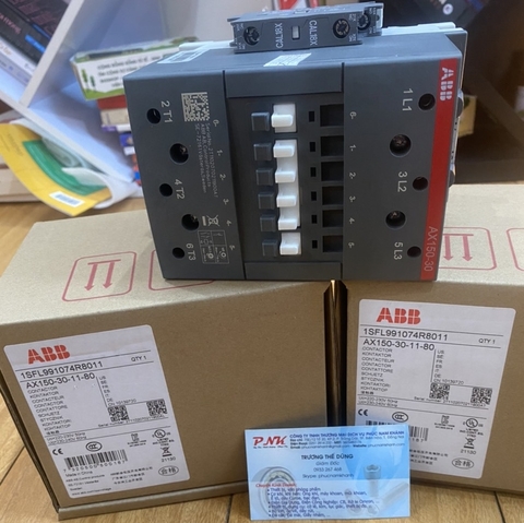 KHỞI ĐỘNG TỪ ABB AX150-30-11 1SFL991074R8011 3P 150A 220VAC