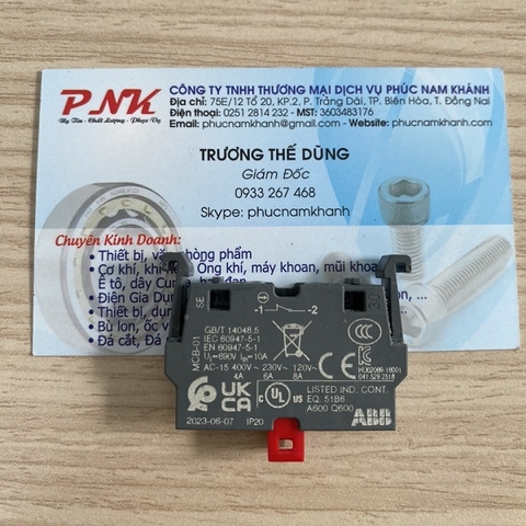 KHỐI TIẾP ĐIỂM 1NC MCB-01