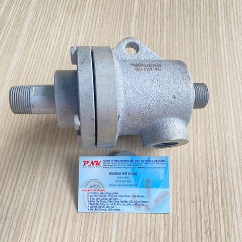 KHỚP NỐI XOAY GANG HƠI NÓNG DN20 REN 27 220C 100RPM XOAY TRÁI
