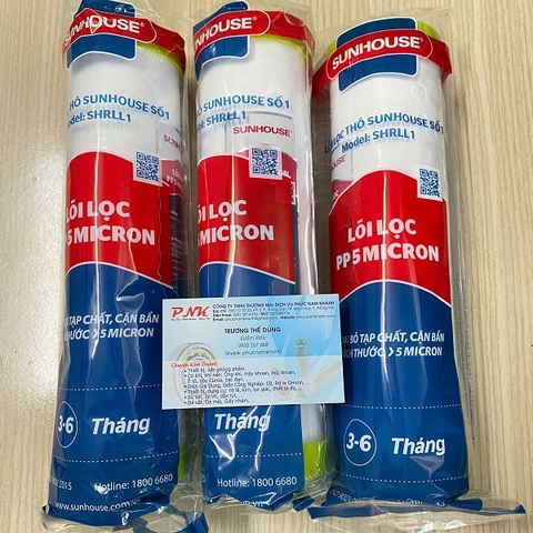LÕI LỌC RO PP SUNHOUSE SỐ 1 SHRLL1
