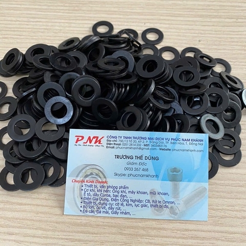 LONG ĐỀN PHẲNG THÉP ĐEN M6