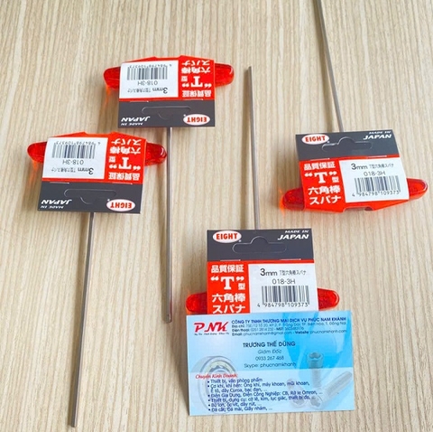 TAY VẶN T LỤC GIÁC KIM LOẠI CẦM TAY NHỰA 018-3 3MM