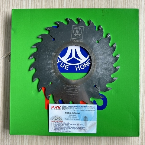 LƯỠI CƯA YUE HONG 170x3.0x50x24T