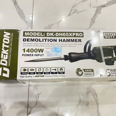 MÁY KHOAN ĐỤC BÊ TÔNG DEKTON DH65XPRO 30MM