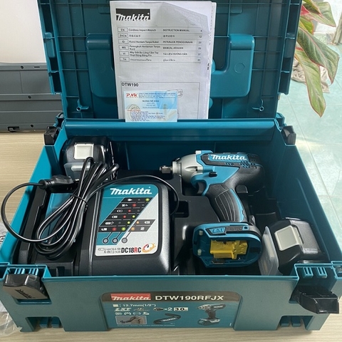 MÁY SIẾT BU LONG DÙNG PIN 18V MAKITA DTW190RFJX