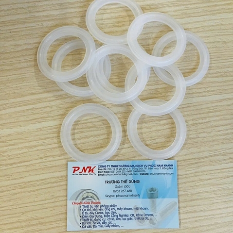 MIẾNG ĐỆM SILICONE DÙNG CHO KHỚP NỐI NHANH SIZE ID 35MM x OD50.5MM x PHI RÃNH 44MM
