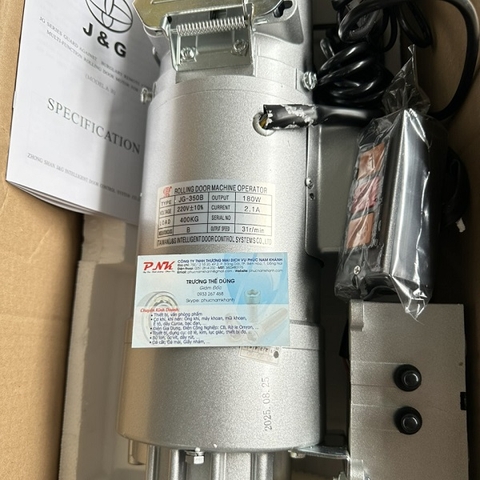 MOTOR CỬA CUỐN JG-350B 1/3HP 180W 400KG 220V