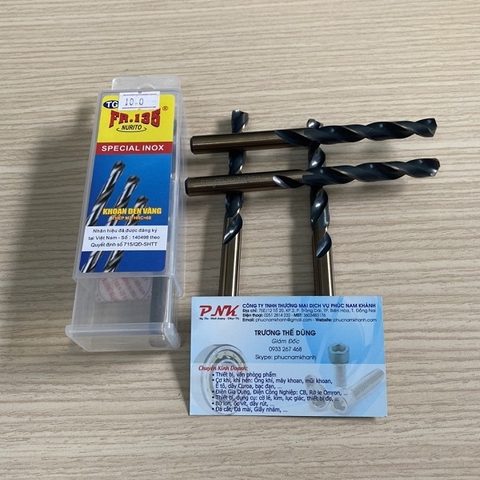 MŨI KHOAN INOX 6MM FR.135 HRC68