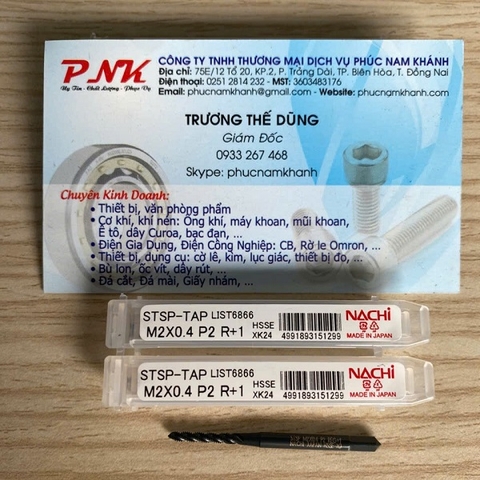 MŨI TARO NACHI M2x0.4R+1 (L6866)