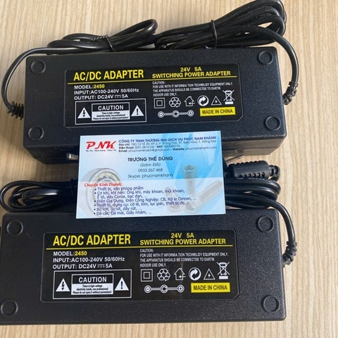 NGUỒN ADAPTER DC24V 5A 5.5MM MODEL 2450