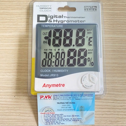 NHIỆT ẨM KẾ ĐIỆN TỬ ANYMETRE JR913