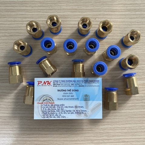 NỐI HƠI THAU REN TRONG 13 ỐNG 8