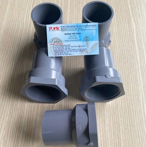 NỐI PVC REN TRONG 60MM ỐNG 34MM