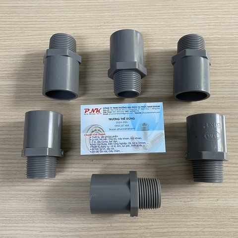 NỐI 1 ĐẦU REN NGOÀI PVC 42D PN15 BM
