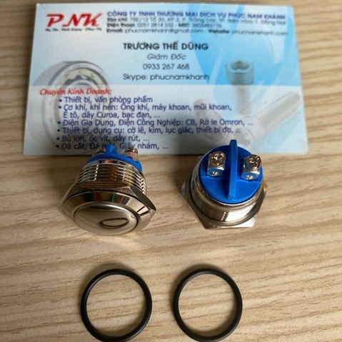 NÚT NHẤN MỞ CỬA CÓ ĐÈN LED PHI 22MM 24V